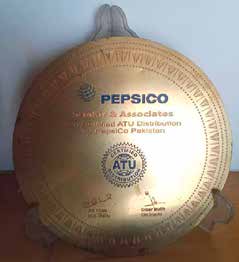 Certified ATU Distribution Plaque — PepsiCo Pakistan