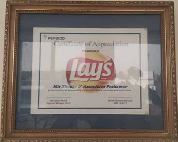 Certificate of Appreciation — Lay's