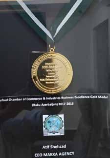 Business Excellence Gold Medal — Baku, Azerbaijan (2017–2018)