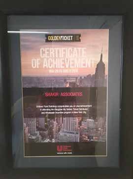 Golden Ticket — Certificate of Achievement, New York City