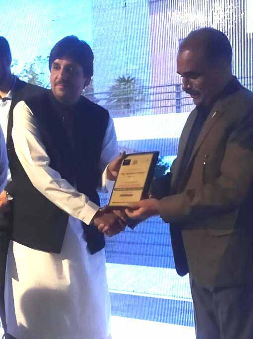 Recognition presented at a DHA Peshawar event