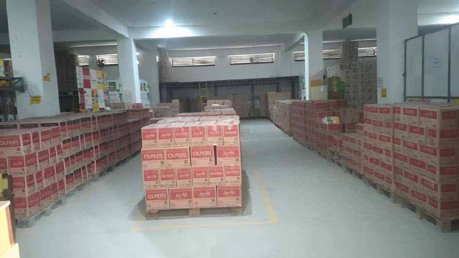 Palletised stock, ready for despatch